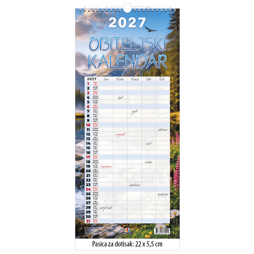 463 Kalendar Obiteljski