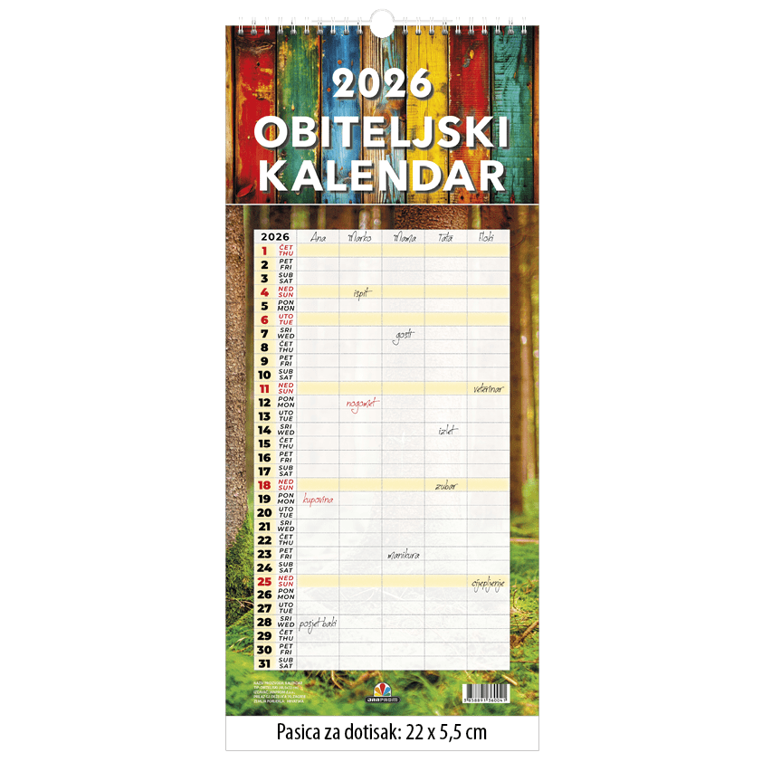 463 Kalendar Obiteljski